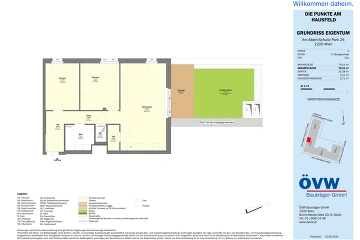 Vorschaubild des Objekts „U2 "Lina Loos Platz" Oberes Hausfeld - GARTENWOHNUNG ERSTBEZUG Top 2.22“