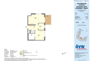 Vorschaubild des Objekts „Stiege 3 / Top 3.02 - SMART“