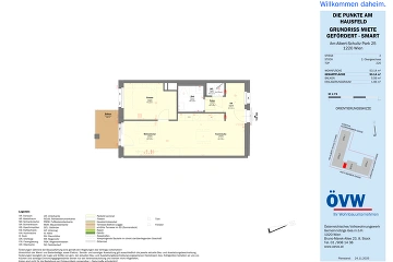 Vorschaubild des Objekts „Stiege 2 / Top 2.20 - SMART“