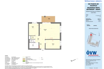 Vorschaubild des Objekts „Stiege 1 / Top 1.17 - SMART“