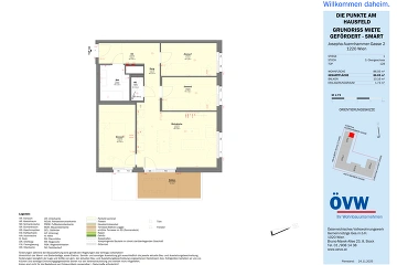 Vorschaubild des Objekts „Stiege 1 / Top 1.28 - SMART“