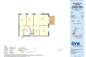 Vorschaubild des Objekts „Stiege 2 / Top 2.36 - SMART“