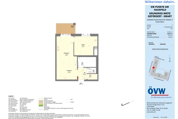 Vorschaubild des Objekts „Stiege 1 / Top 1.14 - SMART“