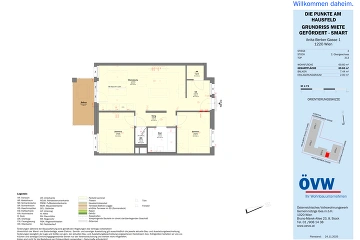 Vorschaubild des Objekts „Stiege 3 / Top 3.13 - SMART“