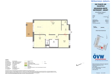 Vorschaubild des Objekts „Stiege 3 / Top 3.05 - SMART“