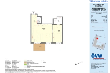 Vorschaubild des Objekts „Stiege 1 / Top 1.09 - SMART“