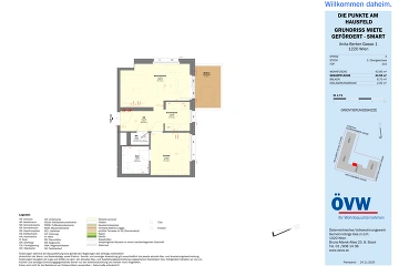 Vorschaubild des Objekts „Stiege 3 / Top 3.10 - SMART“